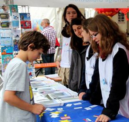 Workshop mit jungen Menschen im Zuge des Projektes GOEUROPE