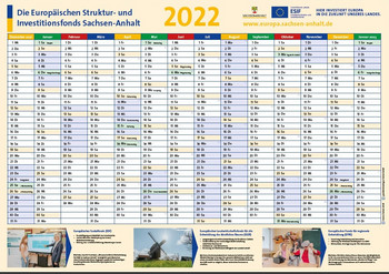 Das Foto zeigt den Wandplaner 2022.