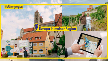 Das Bild zeigt Fotos diverser geförderter Projekte in einer Bildcollage.