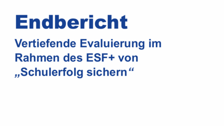 Das Bild zeigt die Titelseite des Berichts. 