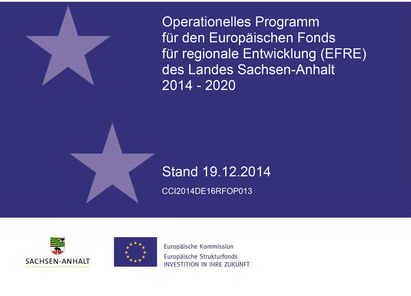 Titelbild operationelles Programm EFRE