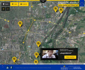 Das Bild zeigt einen Ausschnitt der Sachsen-Anhalt-Map. Bild: IMG