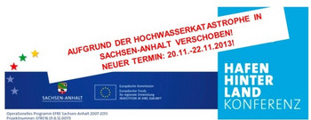 Das Bild zeigt das offizielle Logo der Hafenhinterlandkonferenz. Bild: IMG