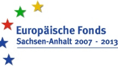 Das Bild zeigt den Schriftzug der EU-Fonds Sachsen-Anhalt