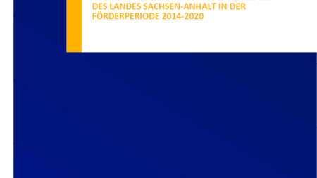 Das Foto zeigt das zum Großteil blaue Deckblatt des Bewertungsplans. (Bild: EU-VB) 