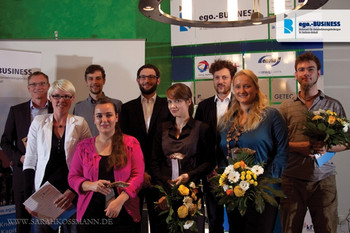 Das Foto zeigt die Siegerinnen und Sieger des Businessplanwettbewerbs Sachsen-Anhalt, Foto: ego.business