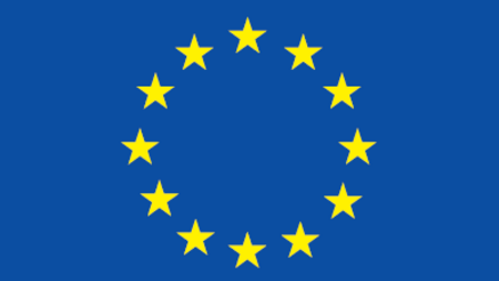 Das Foto zeigt die EU-Flagge. 